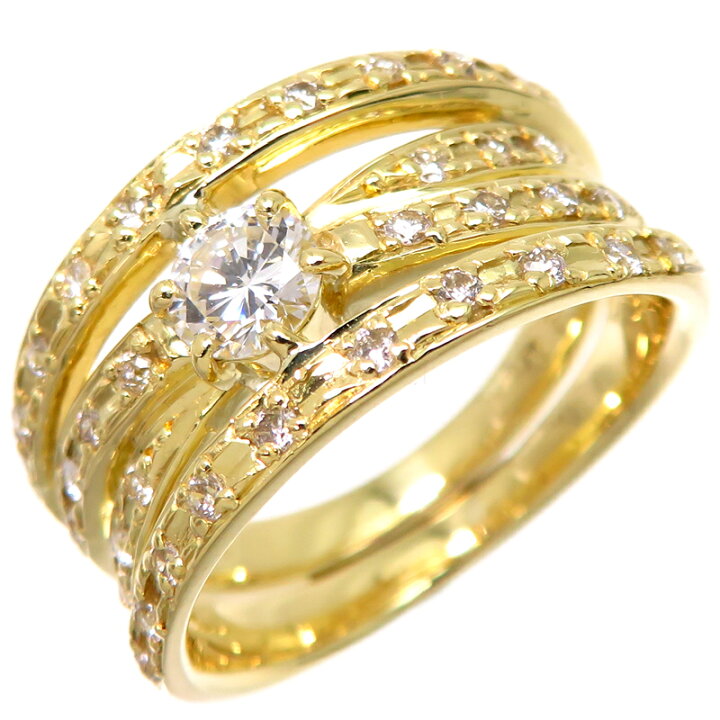 楽天市場】【銀座店】 ノンブランド K18YG 0.32ct ダイヤモンド  