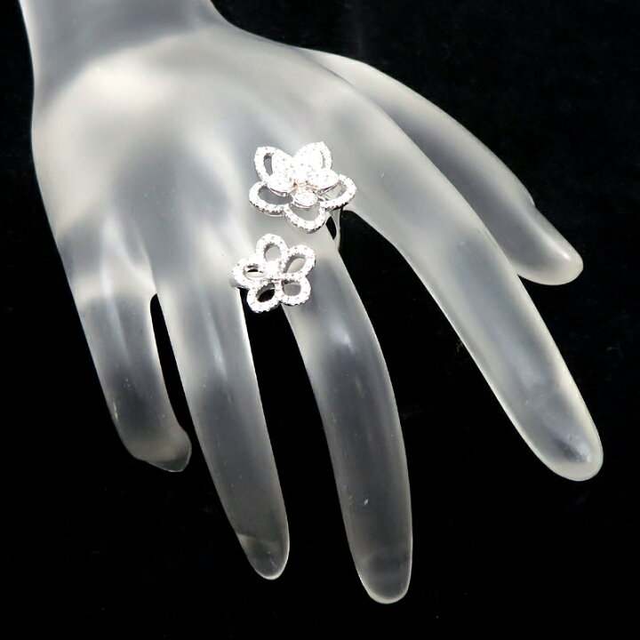 楽天市場】【銀座店】 グラフ 750WG 0.82ct ワイルドフラワー ダブル 