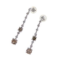 楽天市場】ダイヤ ピアス 中古（カラーブラウン）（ジュエリー  