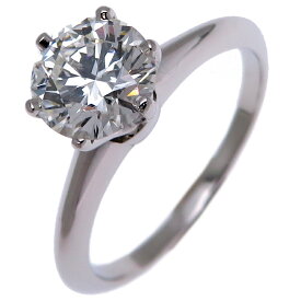 【銀座店】 ティファニー 1.02ct ダイヤモンド ソリテール レディース リング・指輪 Pt950プラチナ 11号 DH86784【大黒屋質店出品】 【中古】【送料無料】【店頭受取対応商品】
