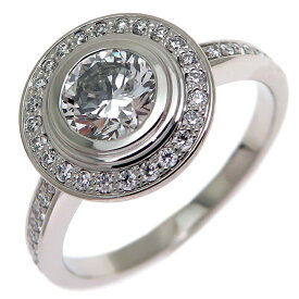 【銀座店】 カルティエ #50 0.61ct ダイヤモンド ダムール レディース リング・指輪 Pt950プラチナ 10号 DH87836【大黒屋質店出品】 【中古】【送料無料】【店頭受取対応商品】