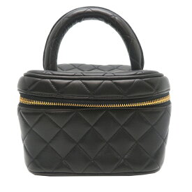 【銀座店】 シャネル バニティ レディース ハンドバッグ ラムスキン ブラック系 DH88203【大黒屋質店出品】 【中古】【送料無料】【店頭受取対応商品】