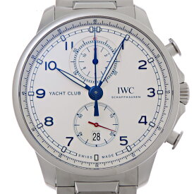 【飯能本店】 インターナショナルウォッチカンパニー ポルトギーゼ ヨットクラブ クロノグラフ メンズ 腕時計 IW390702 DH89374【大黒屋質店出品】 【中古】【送料無料】【店頭受取対応商品】