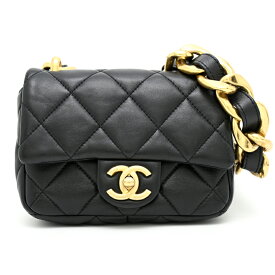 【銀座店】 シャネル マトラッセ スモールフラップ レディース ショルダーバッグ AS3214 ラムスキン ブラック DH89966【大黒屋質店出品】 【中古】【送料無料】【店頭受取対応商品】