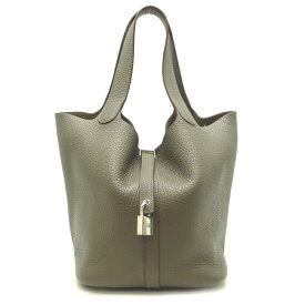 【銀座店】 エルメス ピコタンロックMM □Q刻印 2013年製 レディース ハンドバッグ トリヨンクレマンス エタン DH90733【大黒屋質店出品】 【中古】【送料無料】【店頭受取対応商品】