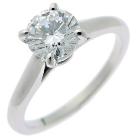 【銀座店】 カルティエ ソリテール 0.70ct ダイヤモンド #48 レディース リング・指輪 N4137600 Pt950プラチナ 7.5号 DH90927【大黒屋質店出品】 【中古】【送料無料】【店頭受取対応商品】