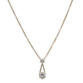 【銀座店】 ノンブランド 0.34ct ダイヤモンド レディース ネックレス K18イエローゴールド DH92354【大黒屋質店出品】 【中古】【送料無料】【店頭受取対応商品】
