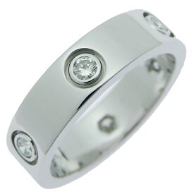 【銀座店】 カルティエ ラブ 6P ダイヤモンド #57 レディース・メンズ リング・指輪 B4026000 750ホワイトゴールド 17号 DH92417【大黒屋質店出品】 【中古】【送料無料】【店頭受取対応商品】