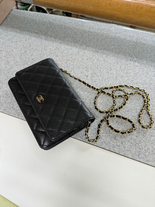 楽天市場】CHANEL シャネル チェーンウォレット A33814 マトラッセ  