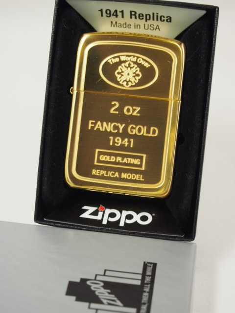 楽天市場】ジッポーライター： Zippo 1941 GOLD Ingot // ゴールド