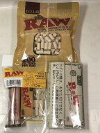 ■ 無添加 ■ ： RAW ロウ 手巻き 煙草 スターターセット（ローラー・ペーパー・フィルター）＆きざみ 紙…