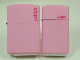 ジッポーライター： Zippo ●ペア● ピンクマット 【無地】 レギュラー＆スリム 2個セット Pink #238ZL＆#1638ZL 《ジッポロゴ》 桃色 ももいろ ピンク ☆カワイイ!!☆ 【あす楽対応】 【楽ギフ_包装】 【ジッポ】 【ジッポー】 【ライター】 【ダルマヤ】 送料無料 送料込