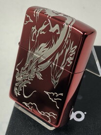 ジッポーライター： Zippo レッド ドラゴン 3面デザイン Japanesque」 エッチング 銀さし 【イオンレッド＆シルバー】 龍 竜 リュウ りゅう 《赤/銀》 ☆綺麗!!☆ 【あす楽対応】 【楽ギフ_包装】 母の日 父の日 【ジッポ】 【ジッポー】 【ライター】 【ダルマヤ】 送料無料