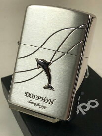 ジッポーライター： Zippo イルカ // ドルフィン // シルバーメタル ＆ エッチング彫刻 ◇綺麗◇ シルバー 銀 2SSM-SD-Dolphin ♪オシャレ♪ 【あす楽対応】 【楽ギフ_包装】 【母の日】 【父の日】 ジッポ ジッポー 【ライター】 【ダルマヤ】 送料無料 送料込