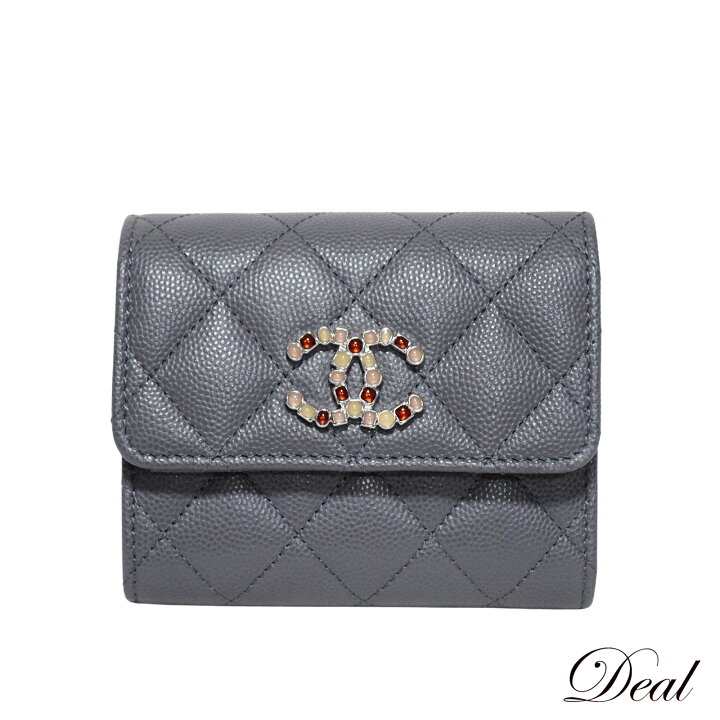 楽天市場】CHANEL シャネル スモール フラップウォレット キャビア  