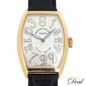 K18PG FRANCK MULLER フランクミュラー トノーカーベックス クレイジーアワーズ 5850CH メンズ 腕時計