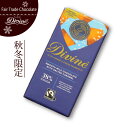 フェアトレード チョコレート【 DIVINE ソルテッドキャラメル・ミルク 】 カカオ38%Divine フェアトレードチョコレート バレンタインチョコレー ホワイトデー ミルクチョコレート【メール便対応】
