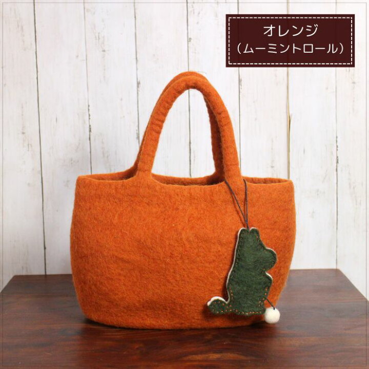 楽天市場】フェルトバッグ トートバッグ【PeopleTree ムーミン 手刺繍 