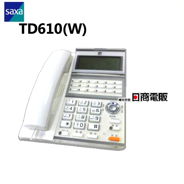 楽天市場】【中古】TD610(W)SAXA/サクサ UT700用 18ボタン多機能電話機 
