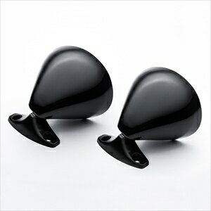 ヴィタローニタイプ セブリング ミラー ブルーレンズ 汎用 ブラック 2個セット 軽量 エアロタイプ カスタム ドレスアップ サイドミラー 旧車 レーシング 送料無料「ミラー/黒」