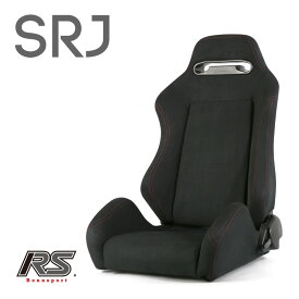 Rennsport レンシュポルト セミバケットシート SRシリーズ SRJ ブラック スエード調 21段階レバー式リクライニング スポーツシート ゲーミングチェア 自動車用 リモートワーク オンライン授業 車用 シート 自動車「SRJ/スエード/黒」
