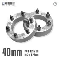 【送料無料】ワイドトレッドスペーサー 40mm 2枚セットニッサン サファリ テラノ他 PCD139.7-6H M12xP1.2…