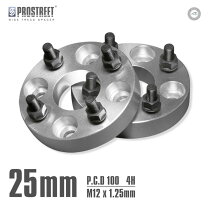 楽天市場】ワイドトレッドスペーサー 25 m12 pcd100の通販