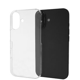 iPhone16 Plus ハードケース クリア 透明 アイフォン16プラス ケース スマホケース 無地ケース アイフォンカバー スマホカバー 背面保護 保護ケース docomo au SoftBank ドコモ シンプル スマートフォン カバー ポイント利用