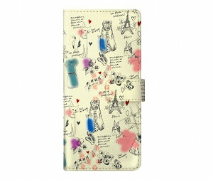 【期間限定 10%OFFクーポン】 スカラー 手帳型ケース Xperia 10 VII SO-52F SOG16 ケース スマホケース エクスペリア SO-51F SO-52E SO-51E SO-52D 手帳 カバー 全機種対応 スタンド付 ScoLar パリ コート ハート