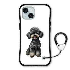 【クーポン利用で 3300円→2970円】 iPhone15 ケース 耐衝撃 保護ケース i-coronケース スマホケース iPhone17 17 Air 16e 16 15 Pro 14 13 12 11 ケース スマホカバー 全機種対応 かわいい アニマル柄 トイプードル 47005