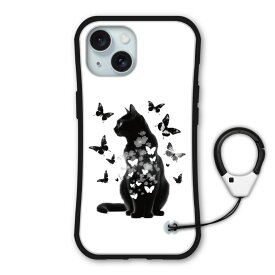 【お買い物マラソン 大特価】 iPhone 16e ケース 耐衝撃 保護ケース i-coronケース スマホケース iPhone Air 17 16e 16 15 Plus 14 13 12 SE第3世代 ケース スマホカバー 全機種対応 かわいい アニマル柄 ネコちゃん チョウ 47066