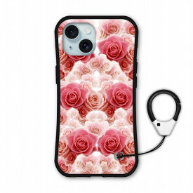【超ポイントバック祭 10%OFFクーポン】 iPhone 16e i-coronケース iPhone17 17 Air 16 Plus 16 Pro Max 15 14 SE 第3世代 スマホケース アイフォンカバー 全機種対応 耐衝撃 バラ フラワー ピンク