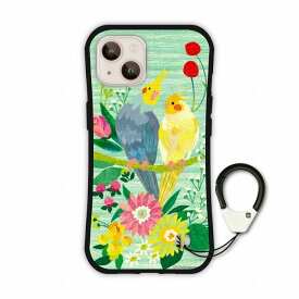 【お買い物マラソン 大特価】 iPhone16 スマホケース 全機種対応 耐衝撃 i-coronケース アイフォン17 17 Air 16e 15 14 Pro 13 12 スマホカバー 保護カバー アニマル柄 オカメインコ カップル ラブラブ お花