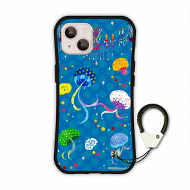 【お買い物マラソン 大特価】 iPhone17 スマホケース 全機種対応 耐衝撃 i-coronケース iPhone17 Air 16e 16 15 Pro 14 Plus 13 Mini 12 11 スマホカバー アニマル柄 カラフル クラゲ ダンス パーティー