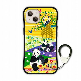 【お買い物マラソン 割引クーポン有】 iPhone17 スマホケース 全機種対応 耐衝撃 i-coronケース iPhone17 Air 16e 16 15 Pro 14 Plus 13 Mini 12 11 スマホカバー アニマル柄 パンダの丘 お花