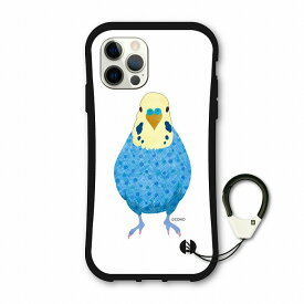【スーパーセール 大特価】 iPhone14 i-coronケース iPhone 15 Pro 14 Pro Max 13 Mini スマホケース アニマル柄 COMO 動物 アイフォンSE 第3世代 第2世代 スマホ保護 カバー 耐衝撃 セキセイインコ 鳥 インコ ホワイトブルー