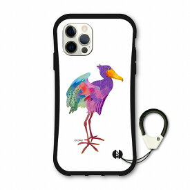 【お買い物マラソン 大特価】 iPhone 17 Air i-coronケース スマホケース iPhone17 16e 16 Pro 15 Pro 14Plus 13 12 Pro Max アイフォンSE 第3世代 スマホカバー 全機種対応 アニマル柄 耐衝撃 ハシビロコウ 鳥 トリ パープル