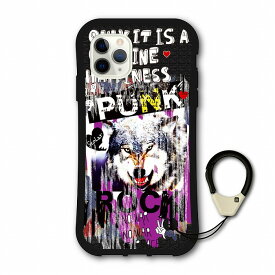 【お買い物マラソン 割引クーポン】 スカラー 耐衝撃タイプ iPhone 16e ケース 全機種対応 i-coronケース スマホケース iPhone17 iPhone Air 16 15Pro 15Plus 14 13 12 スマホカバー ハードケース scolar オオカミ PUNK ROCK ロゴ coron-scr50436