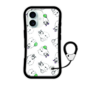 �y���Ԍ��� 10%OFF�N�[�|���z �X�J���[ �f�U�C�� iPhone 16e �X�}�z�P�[�X �S�@��Ή� �ϏՌ��^�C�v i-coron�P�[�X iPhone17 17 Air 16 Pro 16ProMax 15 14 13 �X�}�z�J�o�[ �O���b�v�P�[�X �z���C�g �l�R scr-wh50