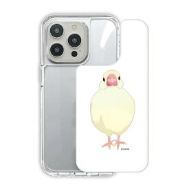 【お買い物マラソン 大特価】 iPhone17 TPUPCケース iPhone Air スマホケース 耐衝撃 iPhone 16e iPhone16 16 Pro 15 14 13 グリップケース スマホカバー COMO アニマル柄 シロブンチョウ ぶんちょう 文鳥