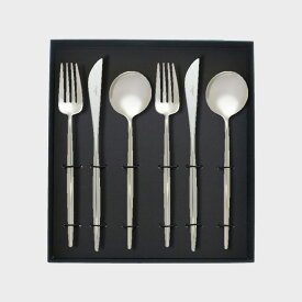 【国内正規品】Cutipol クチポール カトラリー / MOON ムーンミラー / シルバー / ディナー 6本 セット [ クチポール カトラリー セット 結婚祝い MOON ムーンミラー 夫婦 ギフト プレゼント おしゃれ 北欧 正規 ]