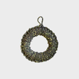 【ネコポス1点まで可】 鍋敷き 鍋しき / 岩手 わら鍋敷き 小 15cm 黒 ブラック [ 藁鍋敷き 鍋敷き 鍋しき 鍋敷 なべしき 藁 ポットスタンド おしゃれ 北欧 ]【ゆうパケット対応可】[ゆうパケット 1/1]