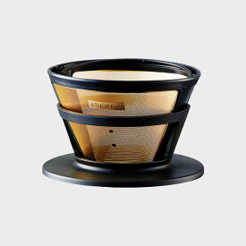 Cores コレス コーヒードリッパー GOLD CONE FILTER C286BK [ 2〜8杯用 ] [ ドリッパー単品・ジャグ無 ]