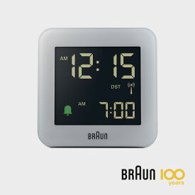ブラウン BRAUN 時計 デジタル / 100周年Clock アラーム時計 グレー BC09 [ 目覚まし時計 ブラウン BRAUN 時計 アラームクロック 置き時計 置時計 おしゃれ 北欧 ]【クーポン対象外】