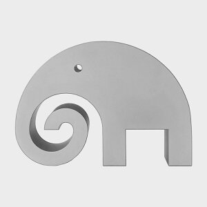 IuWF ]E / I[ig y[p[EFCg Elephant Ornament Gray silver L [ _ k   Mtg ܏\В I[ig v[g ]