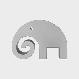 IuWF ]E / I[ig y[p[EFCg Elephant Ornament Gray silver M [ _ k   Mtg ܏\В I[ig v[g ]