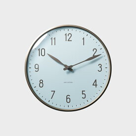 【4エントリーでP2+2+2+2倍｜マラソン終了迄】【国内正規品】壁掛け時計 掛け時計 北欧 / アルネ ヤコブセン STATION Royal Blue 210mm [ Arne Jacobsenアルネ ヤコブセン 掛時計 ウォールクロック 壁掛け時計 掛け時計 オシャレ おしゃれ ]