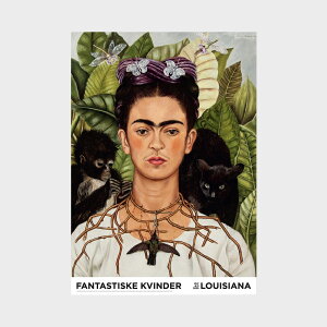 A1 CWAip |X^[ Frida Kahlo t[_EJ[ ? Self-Portrait with Thorn Necklace and Hummingbird (1940) [ k CeA  A[g  Ǌ| G ۉ i ]