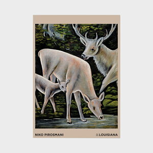 A1 CWAip |X^[ Niko Pirosmani - Three Deer by a Stream [ k CeA  A[g  Ǌ| G ۉ i ]