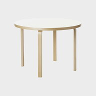 artek アルテック 丸 ラウンド テーブル ダイニング 90A 白 ホワイト 100cm / artek アアルト [ 丸型 テ…